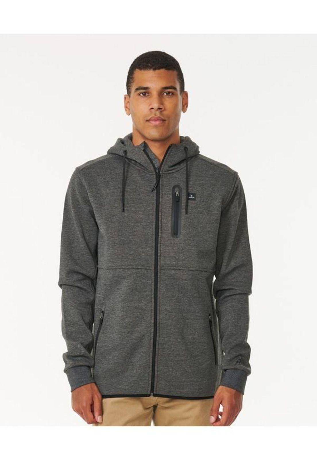 Poleron Anti Series Departed Gris Hombre Rip Curl-0