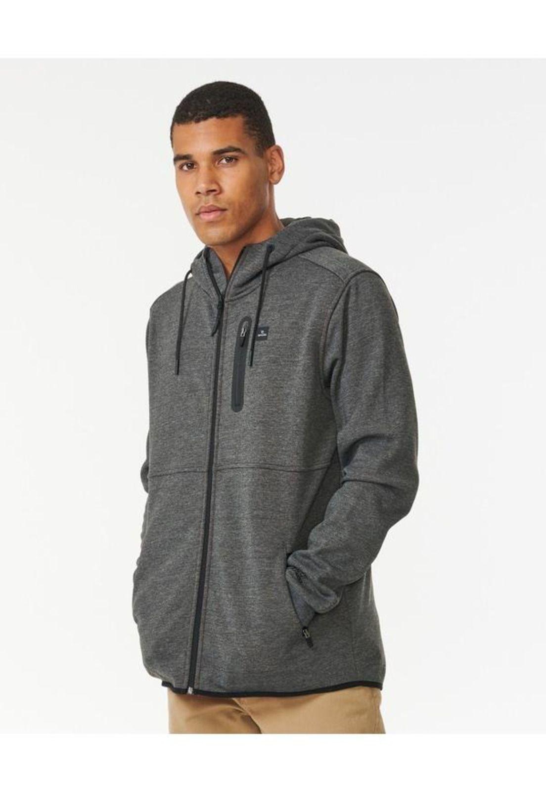 Poleron Anti Series Departed Gris Hombre Rip Curl-3