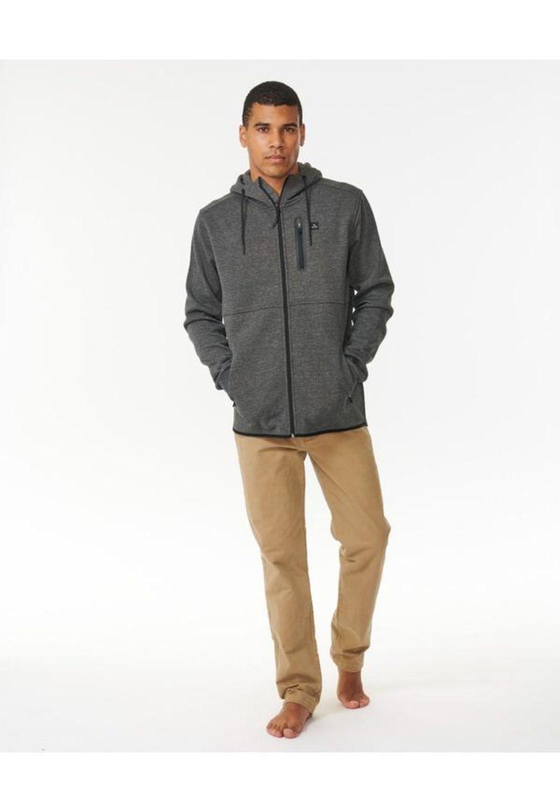 Poleron Anti Series Departed Gris Hombre Rip Curl-5