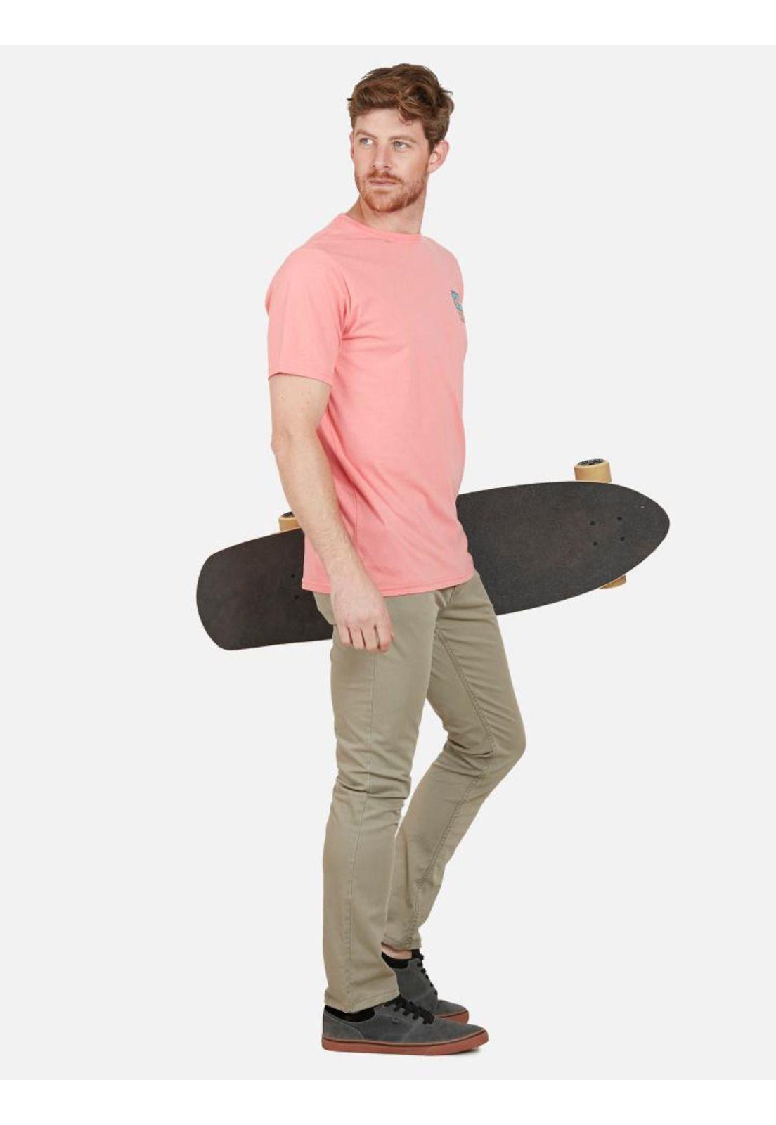Polera MICRO WAVES SS TEE Hombre Rosado Rip Curl-4
