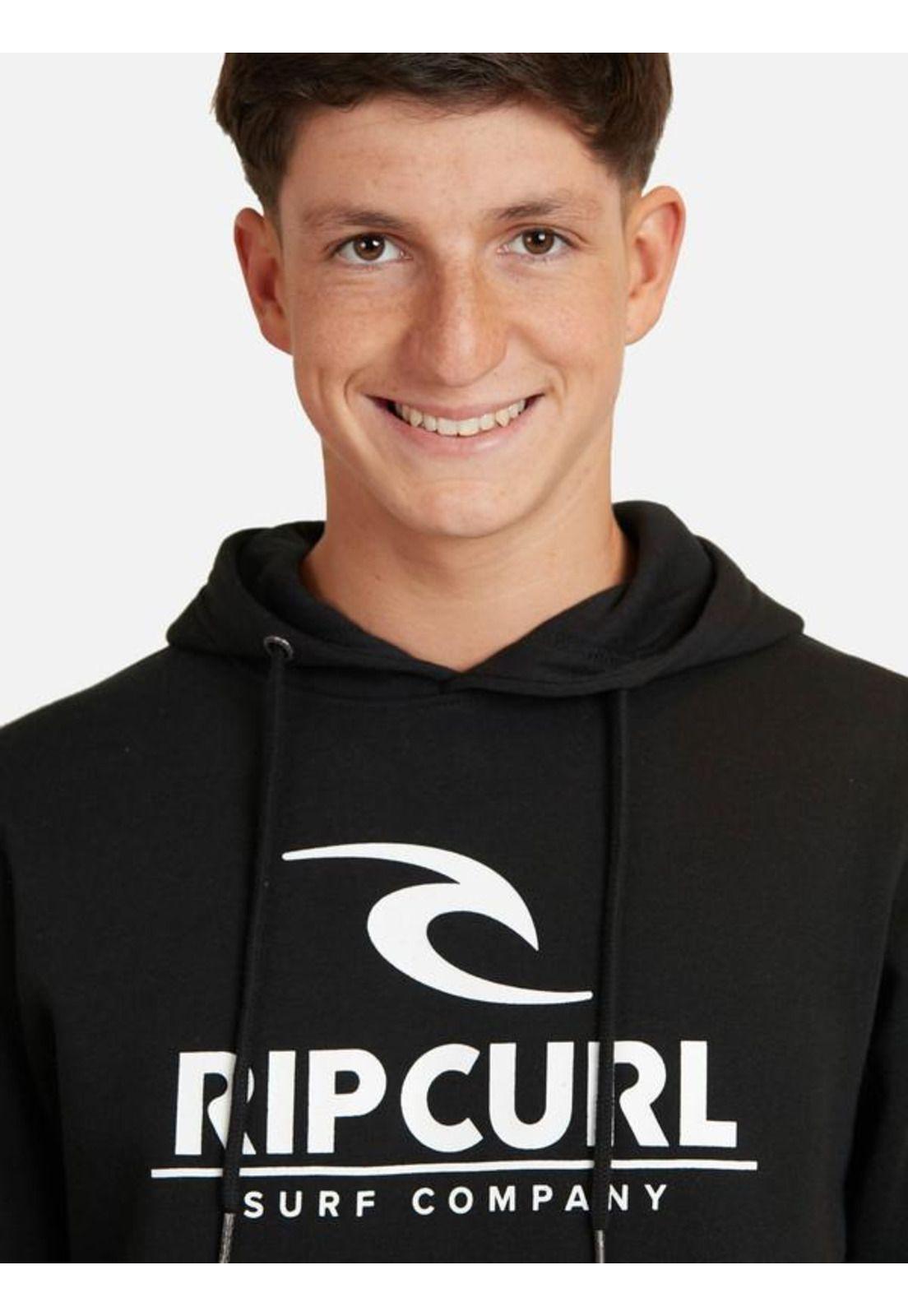 Poleron Company Hoodies  Negro Juvenil Hombre Ripcurl-2