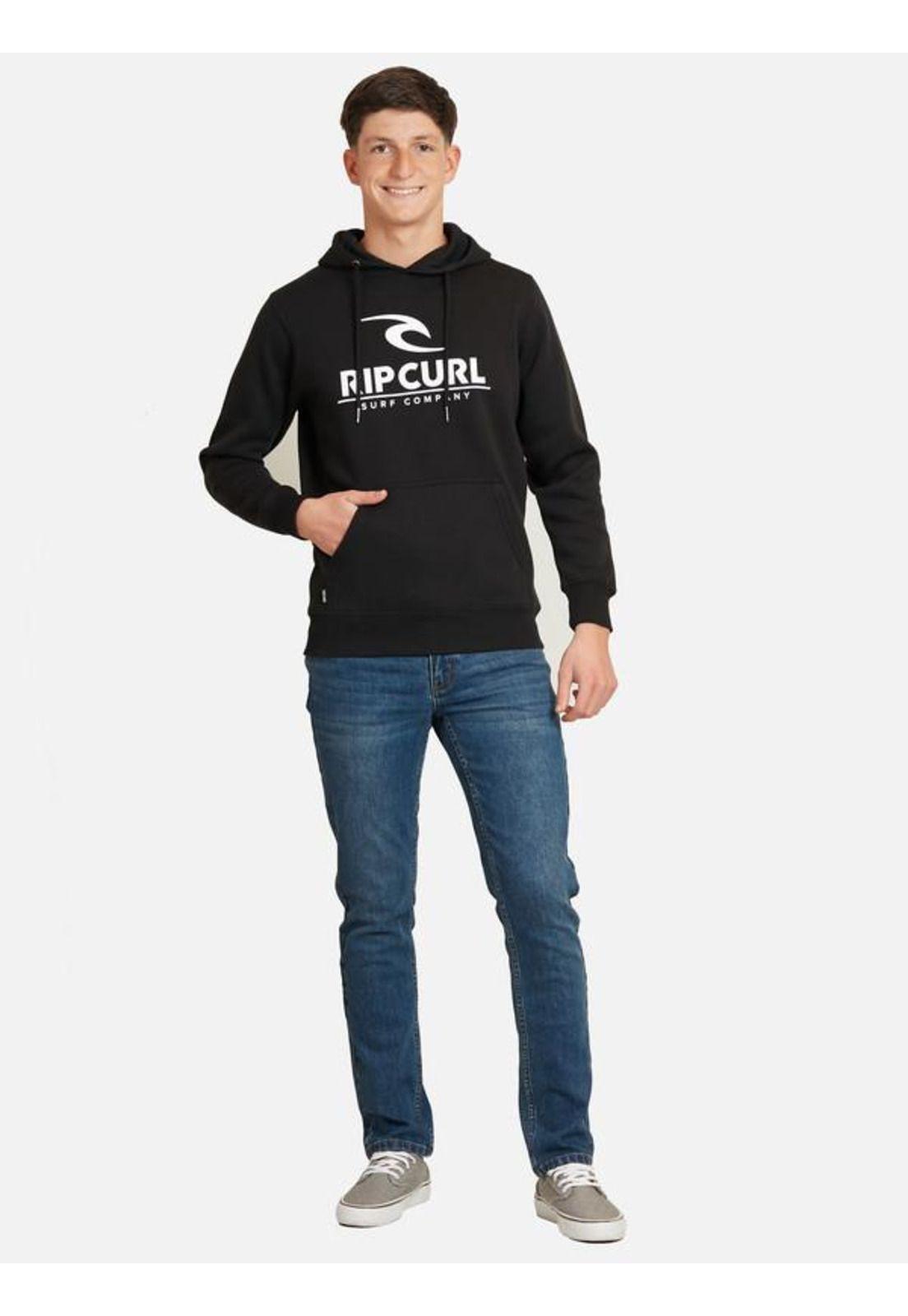 Poleron Company Hoodies  Negro Juvenil Hombre Ripcurl-3