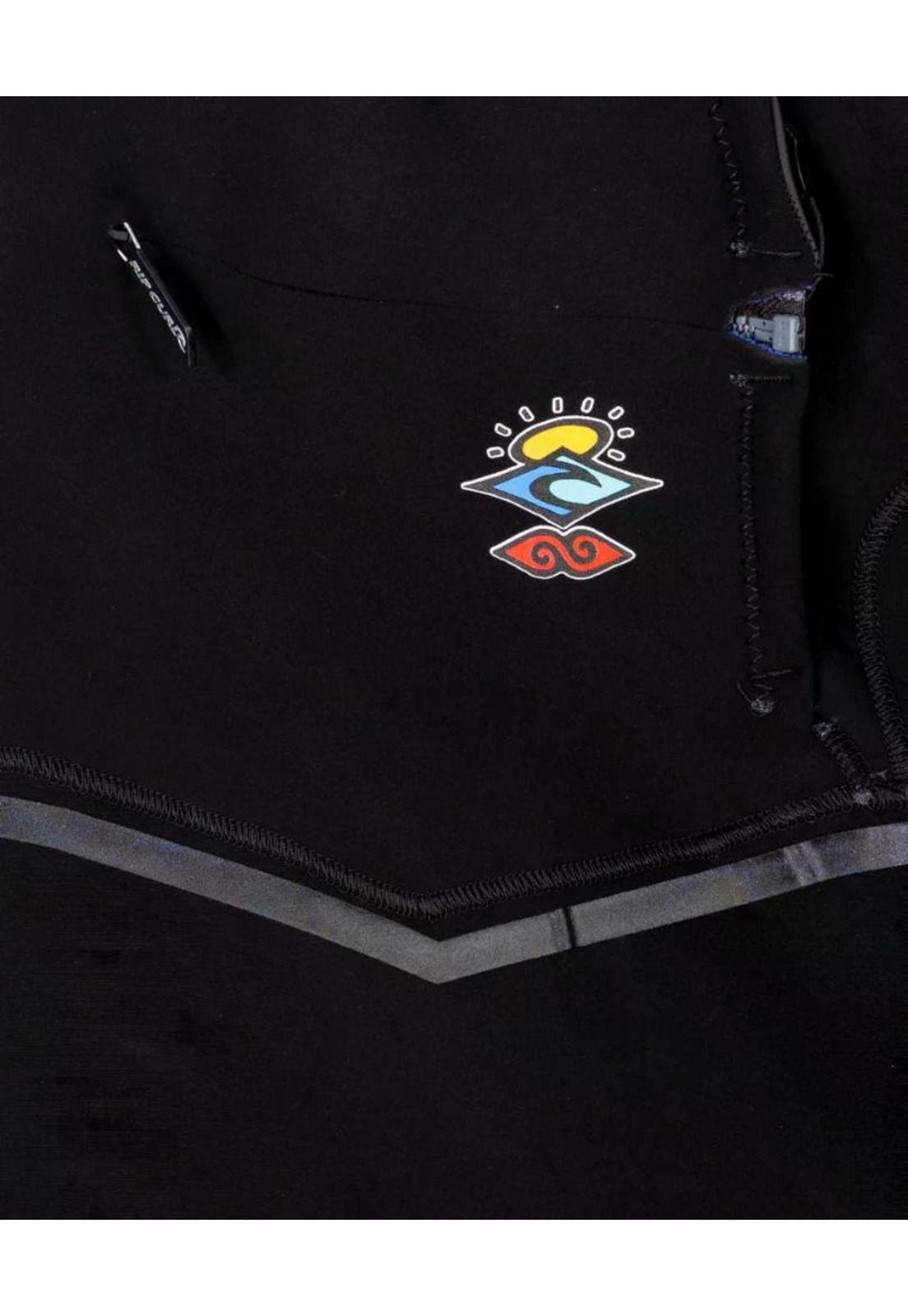 Traje de Agua JUNIOR FLASHBOMB 4/3 MM CHEST ZIP Niño Negro Rip Curl-4