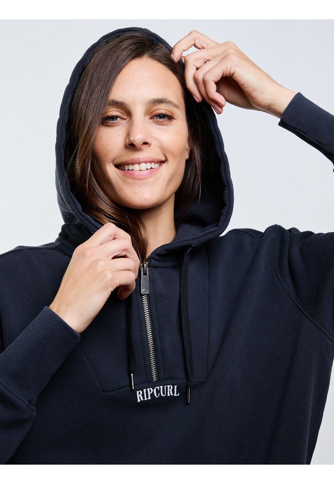 Poleron FZ Brave Negro Mujer Rip Curl-3