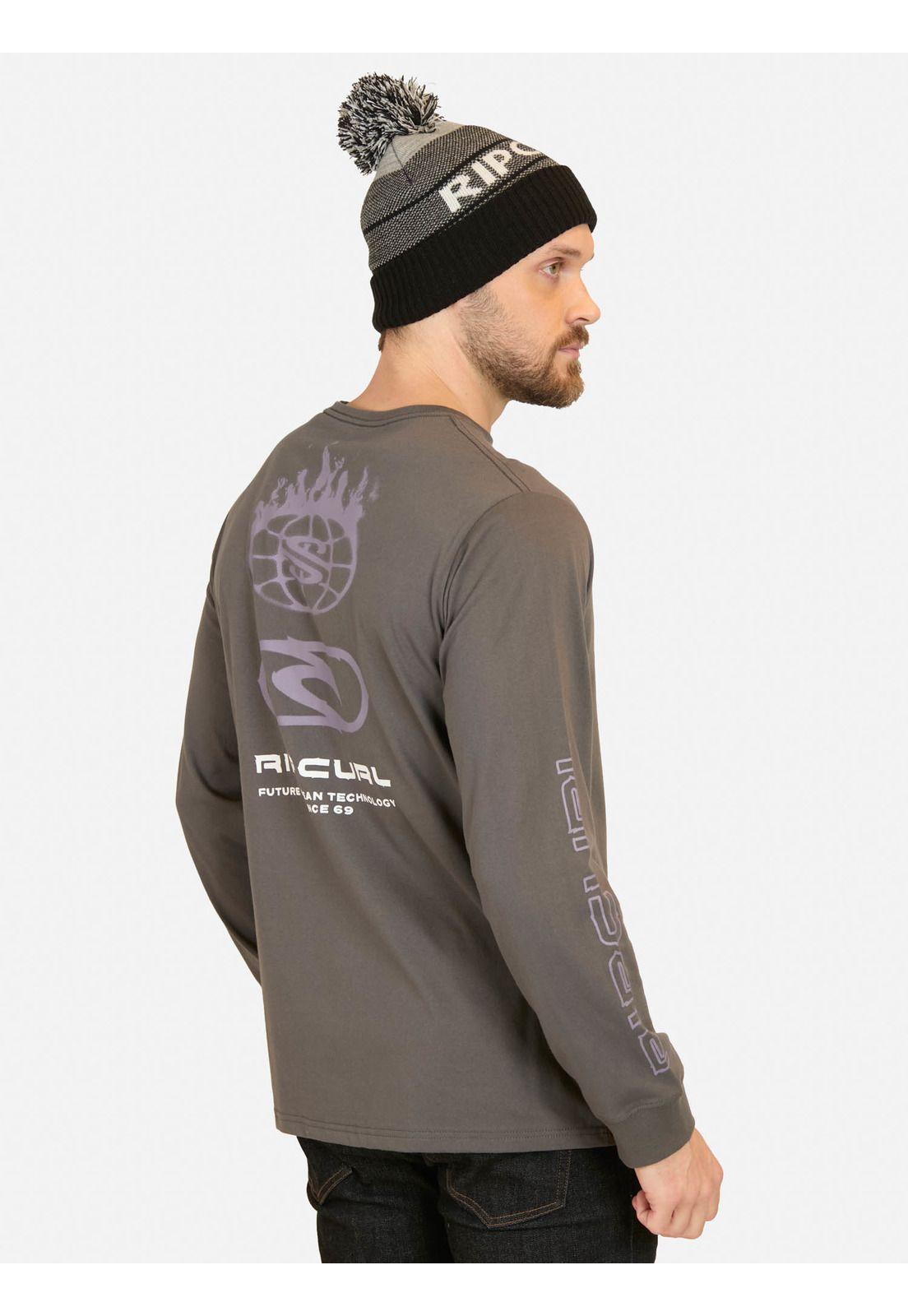 Polera ML RC since 69 ls Gris Hombre Rip Curl-1