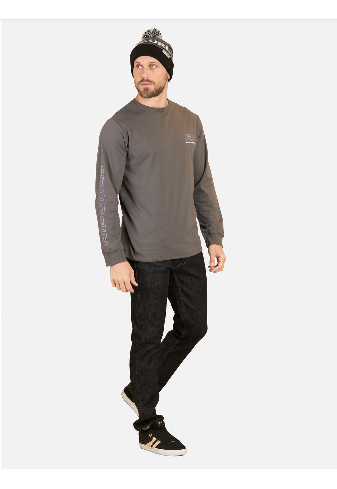 Polera ML RC since 69 ls Gris Hombre Rip Curl-3