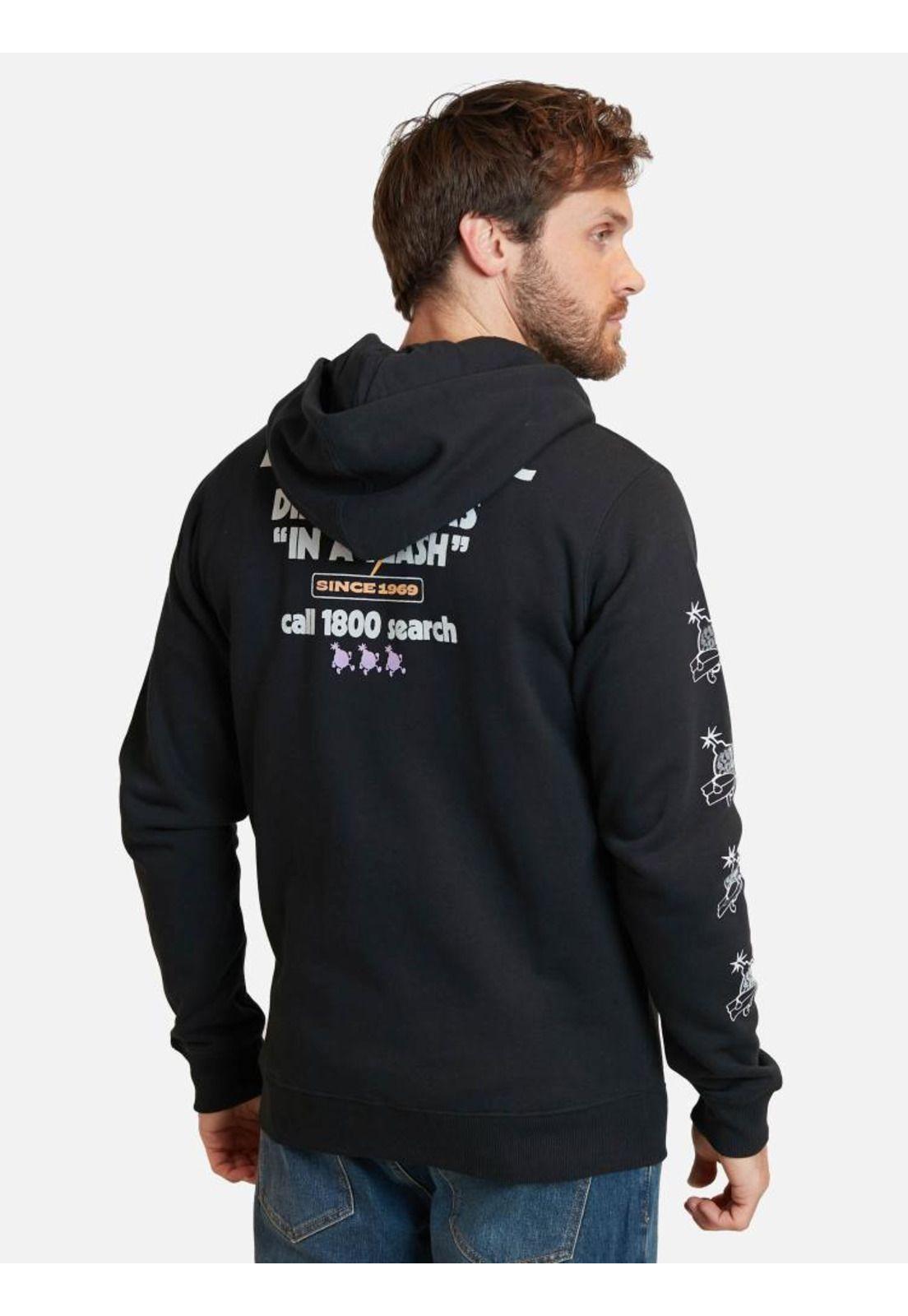 Poleron In A Flash Full Negro Hombre Rip Curl-1