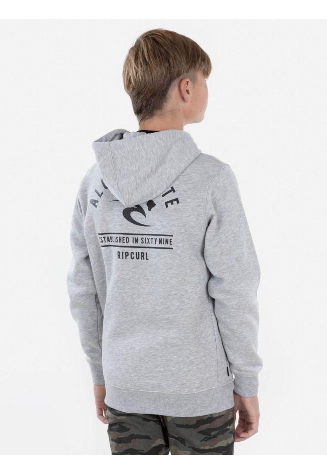 Poleron RC ALOHA STATE Juvenil Gris Mezcla Rip Curl-1