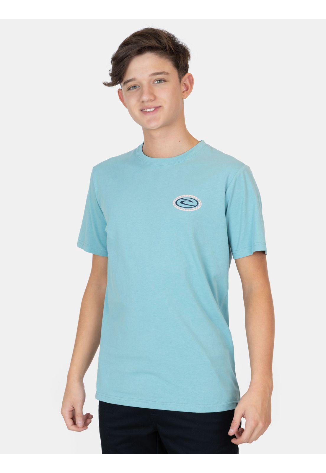 Polera MC Bluezone Verde Infantil Rip Curl-0