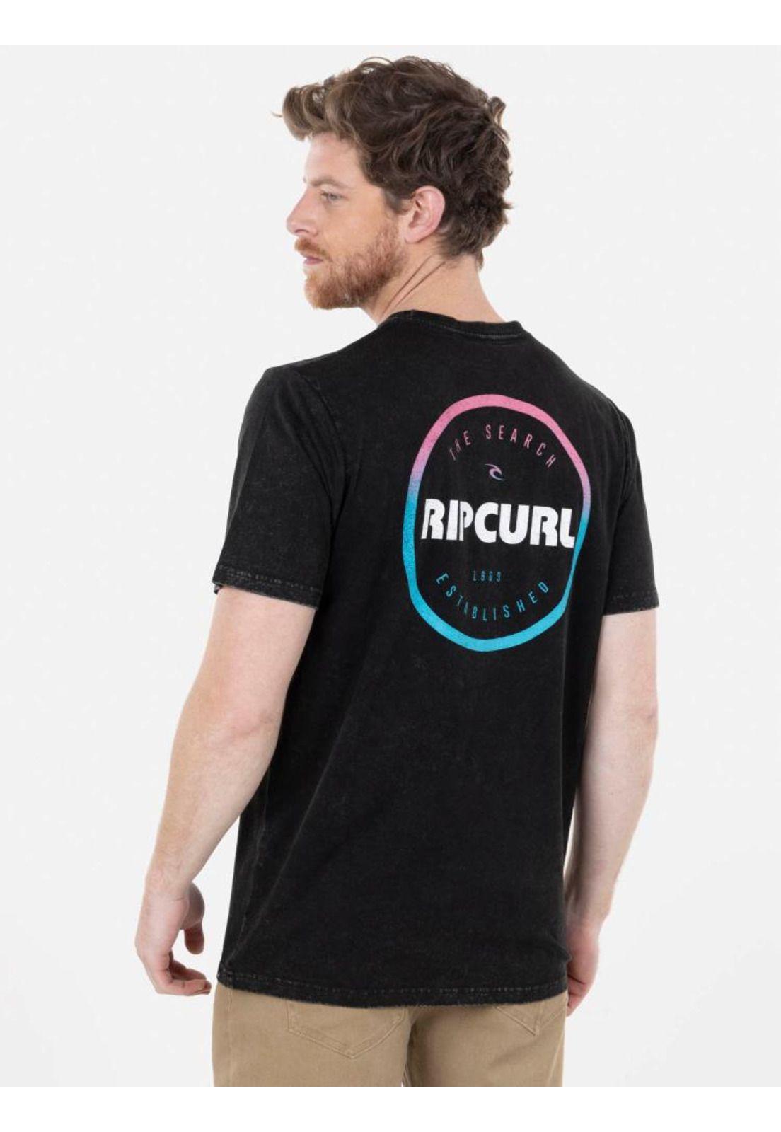Polera THE SEARCH Hombre Negro Rip Curl-1