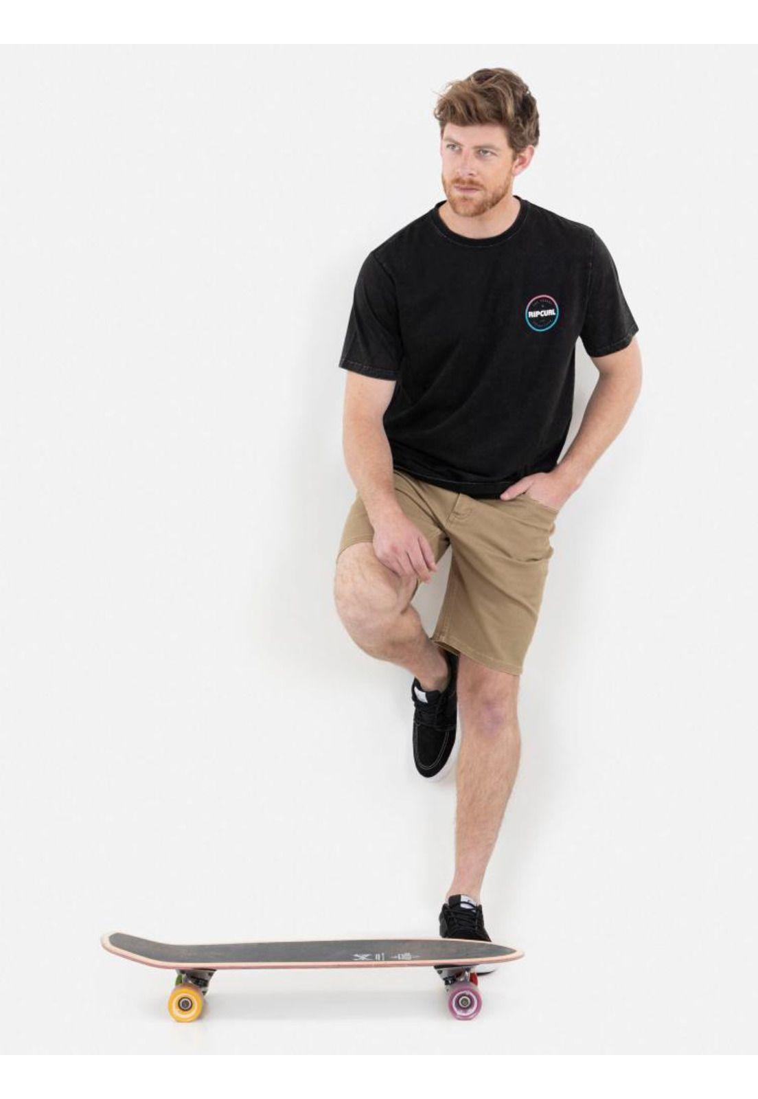 Polera THE SEARCH Hombre Negro Rip Curl-4