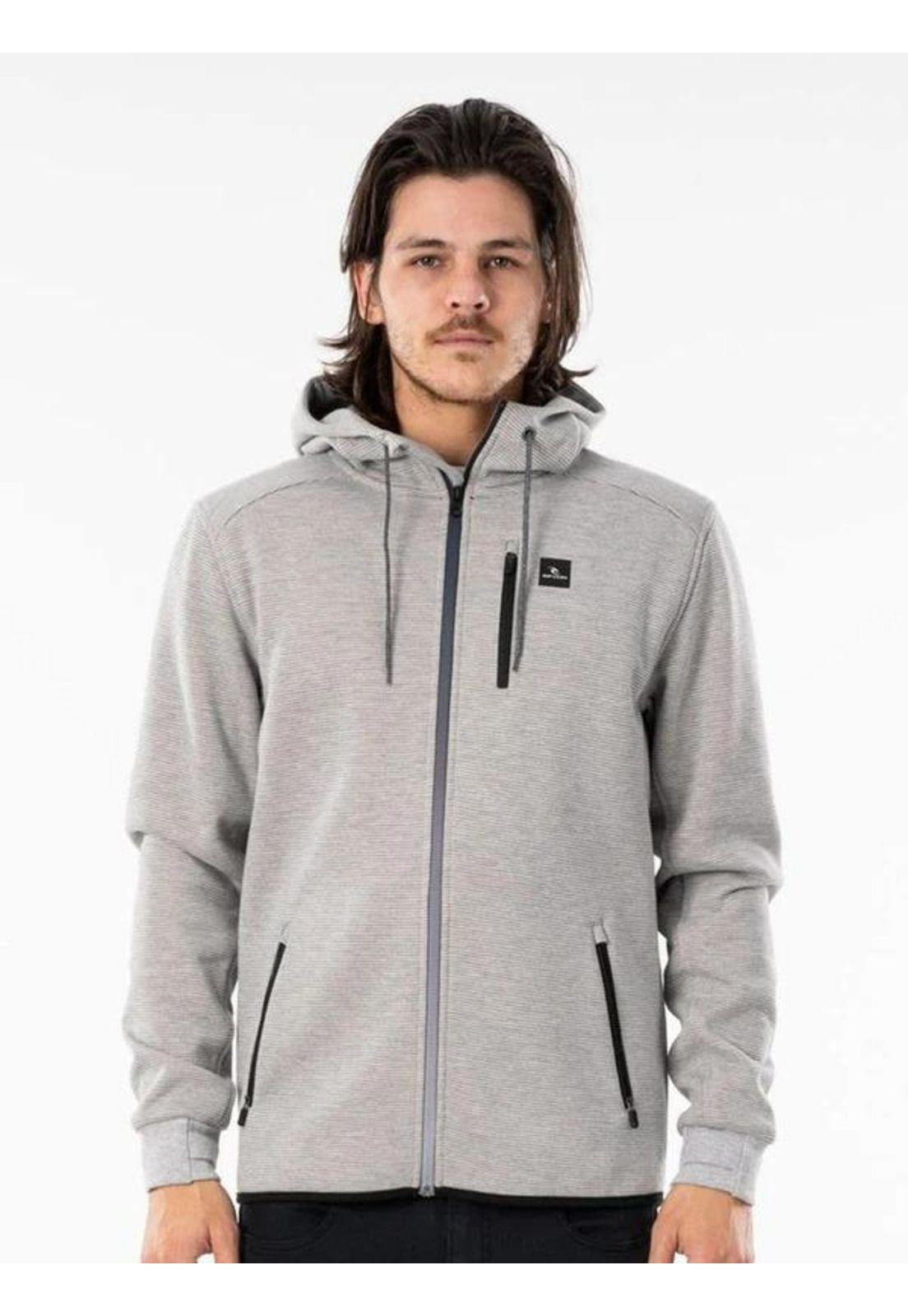 Poleron Anti Series Departed Zip Thr Gris Hombre Rip Curl-2
