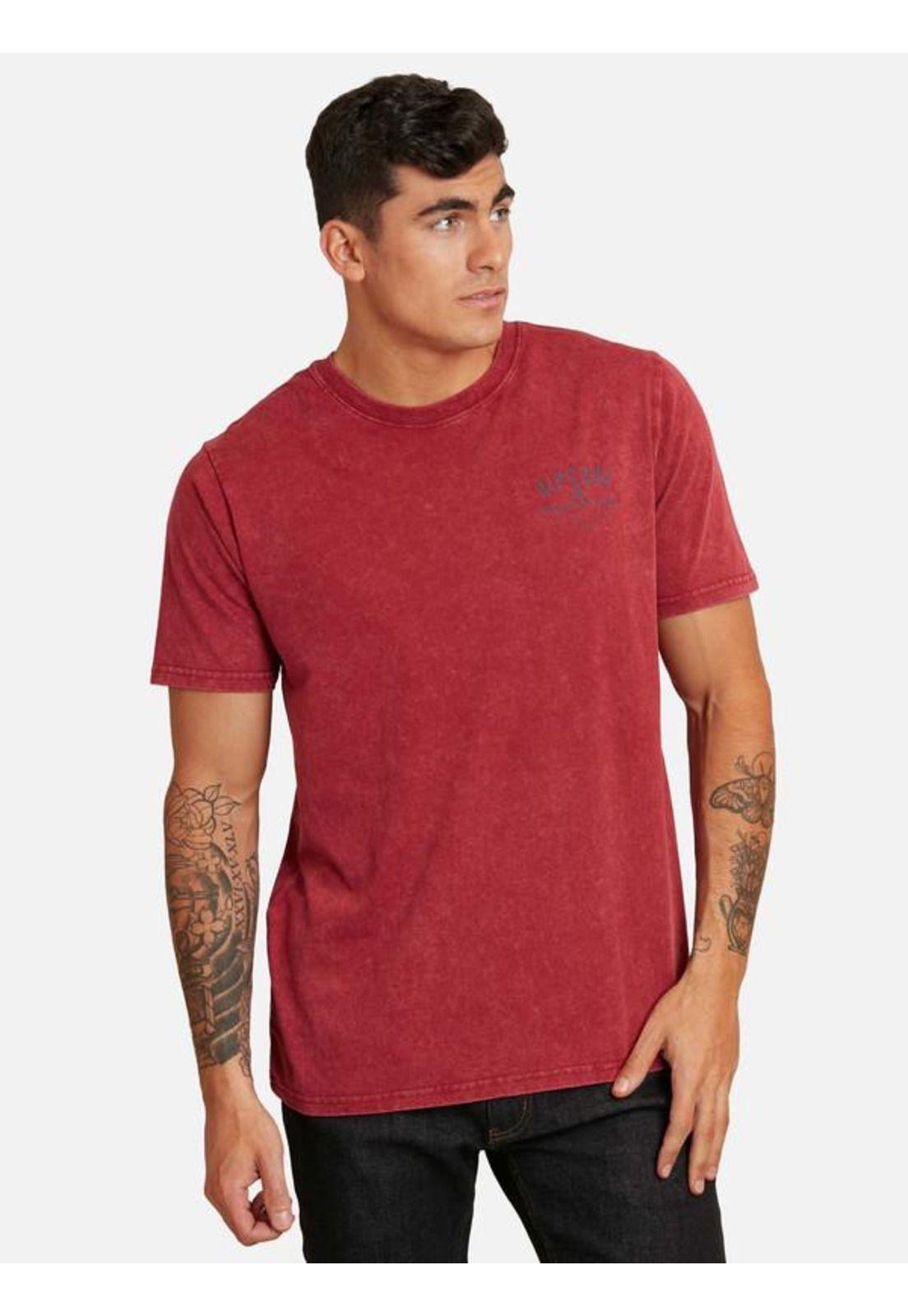 Polera M/C Intermedia Rojo Hombre Ripcurl-0