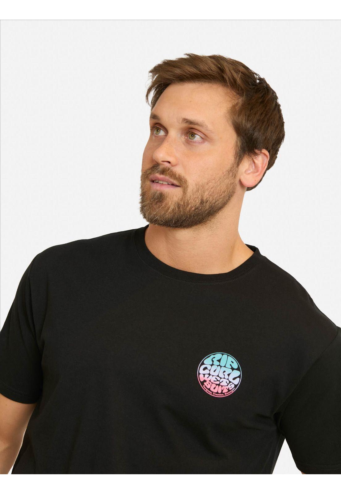 Polera MC Rush Negro Hombre Rip Curl-2