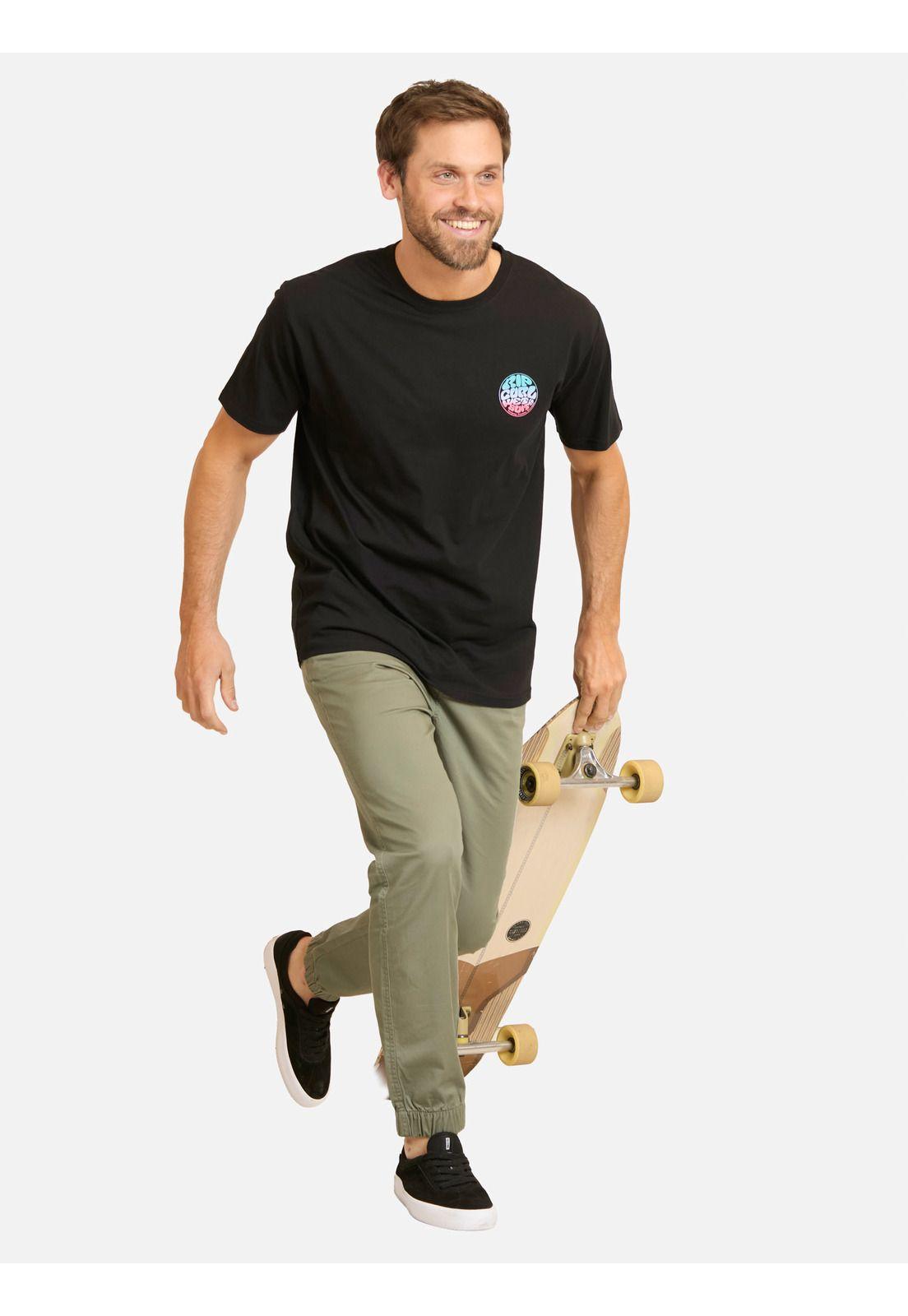 Polera MC Rush Negro Hombre Rip Curl-3