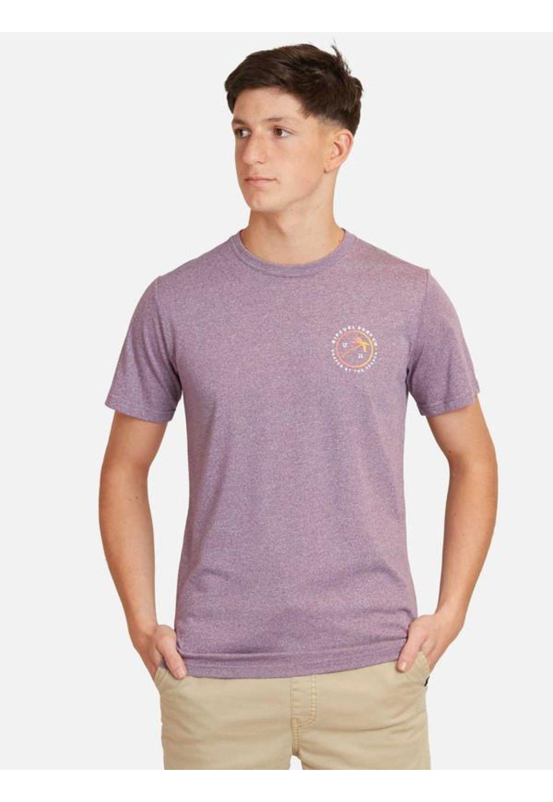 Polera M/C Basica Rosado Juvenil Hombre Ripcurl-0