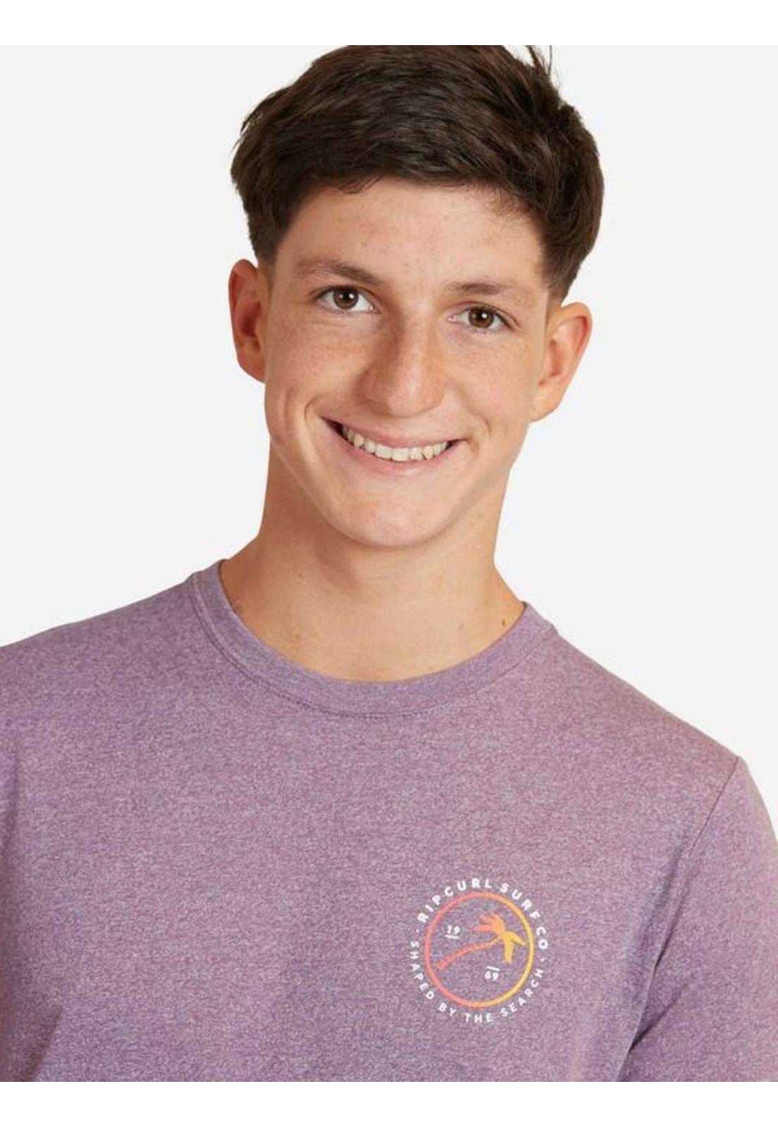 Polera M/C Basica Rosado Juvenil Hombre Ripcurl-2