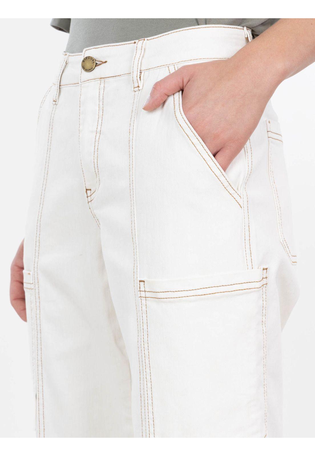 Pantalon Jeans Drop Blanco Mujer Rip Curl-2