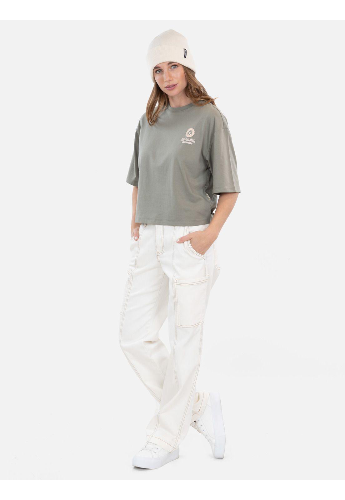 Pantalon Jeans Drop Blanco Mujer Rip Curl-3