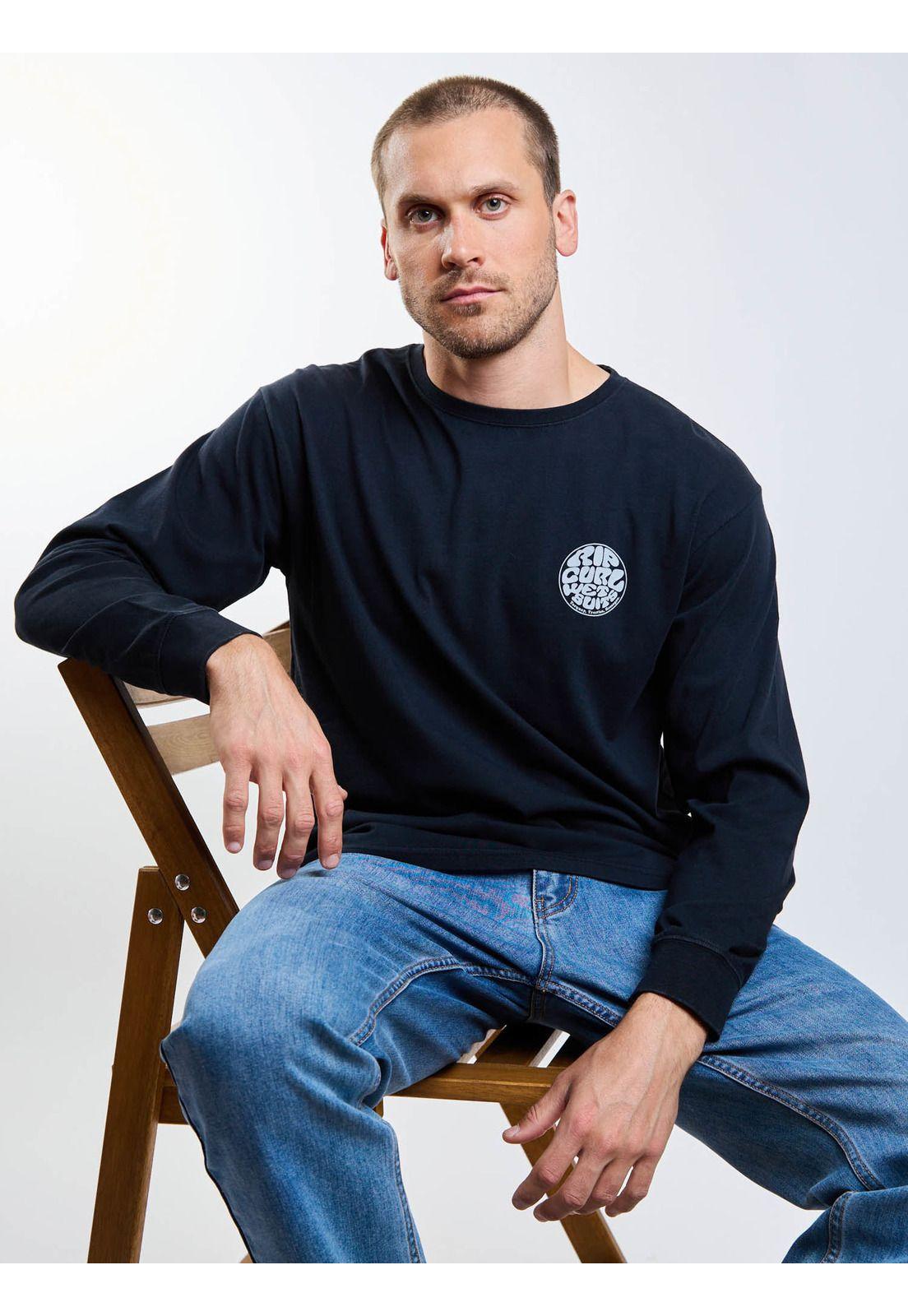 Polera ML Storm Negro Hombre Rip Curl-5