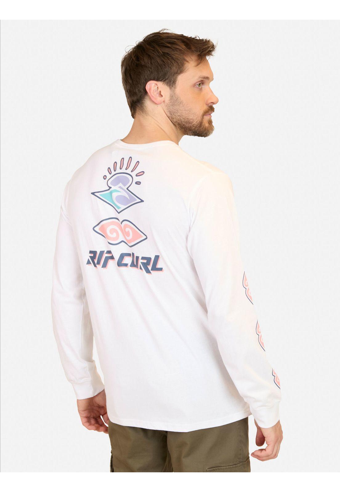 Polera ML LunarX Blanco Hombre Rip Curl-1