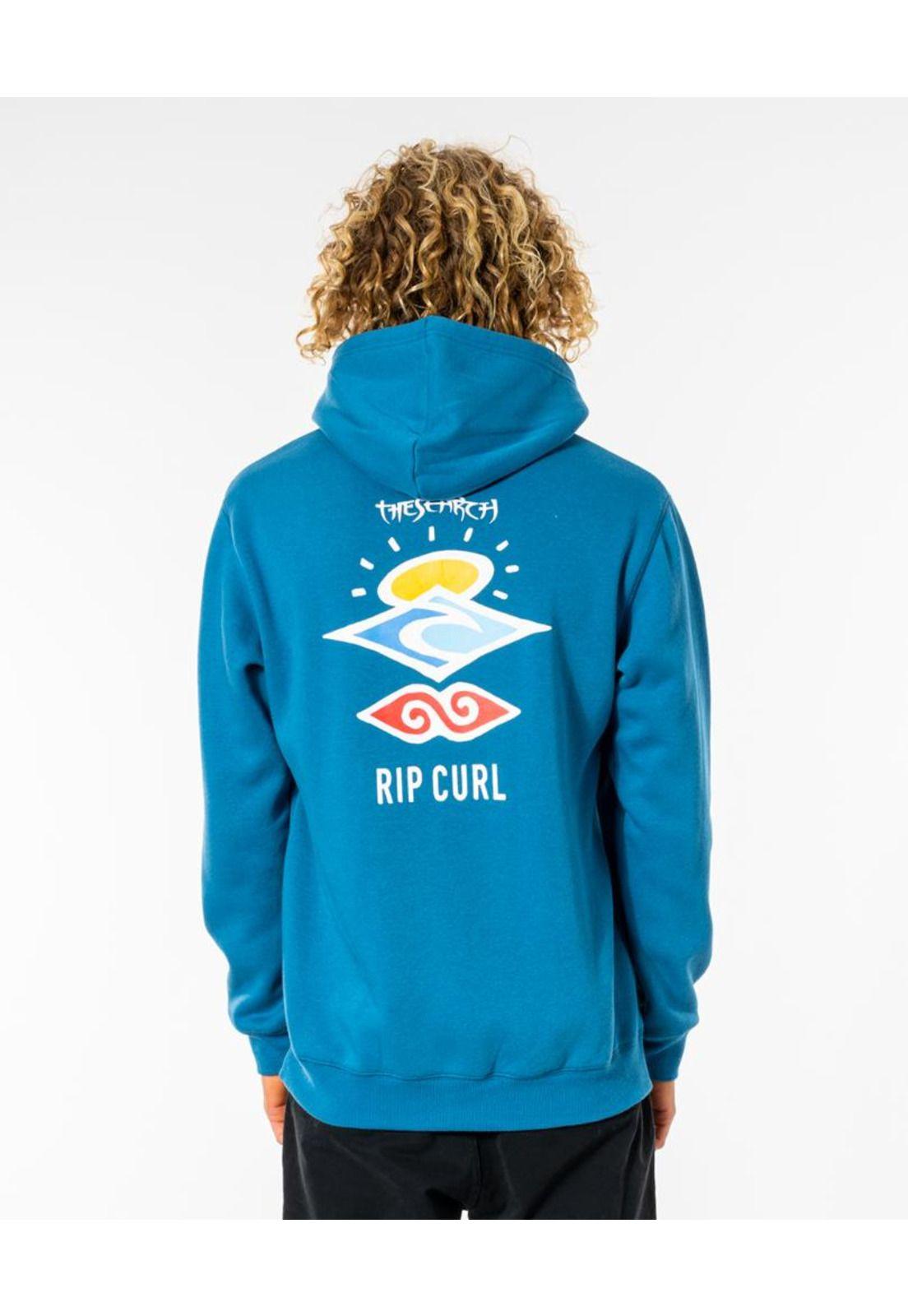 Poleron SEARCH ICON HOOD Hombre Azul Rip Curl-1
