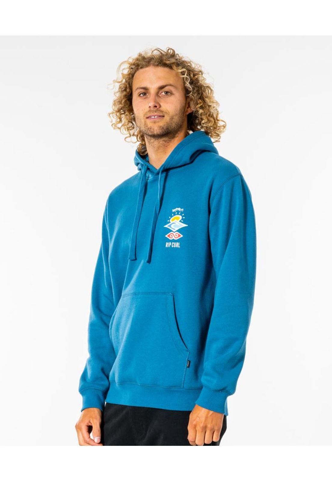 Poleron SEARCH ICON HOOD Hombre Azul Rip Curl-2