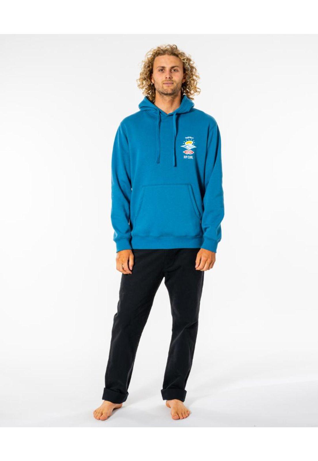 Poleron SEARCH ICON HOOD Hombre Azul Rip Curl-3