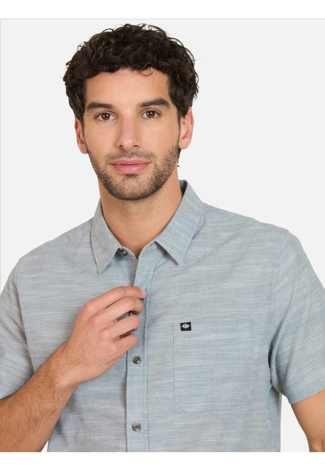 Camisa MC Coasttrip Celeste Hombre Rip Curl-2