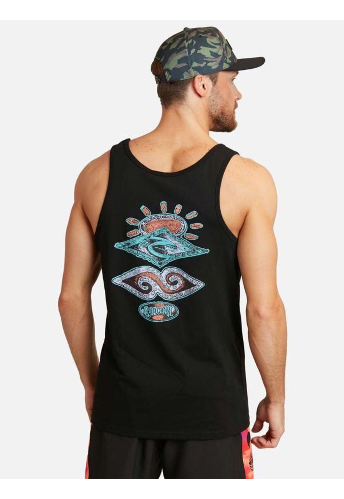 Polera Ultimate Journeys Tank Negro Hombre Rip Curl-1