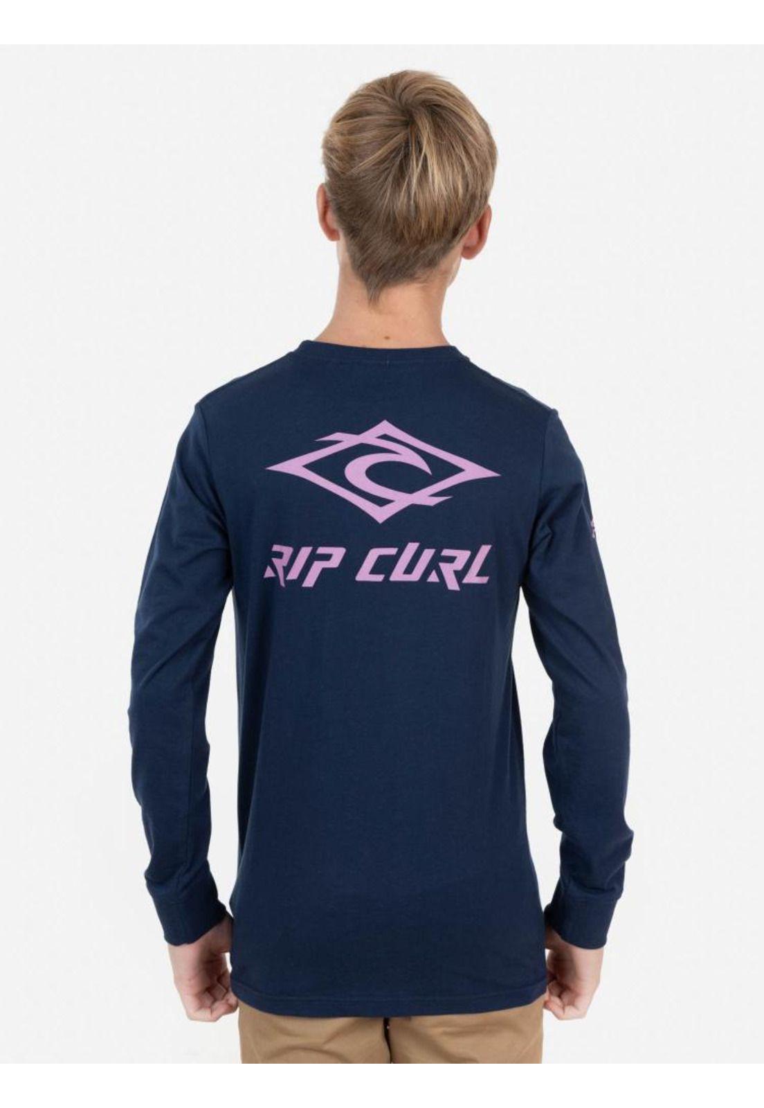 Polera RETRO RIP LS TEE Juvenil Marino Rip Curl-1