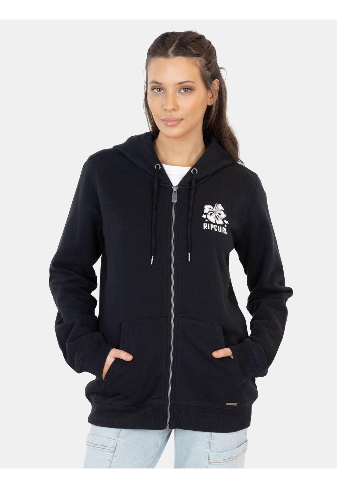 Poleron FZ Wildline Negro Mujer Rip Curl-0