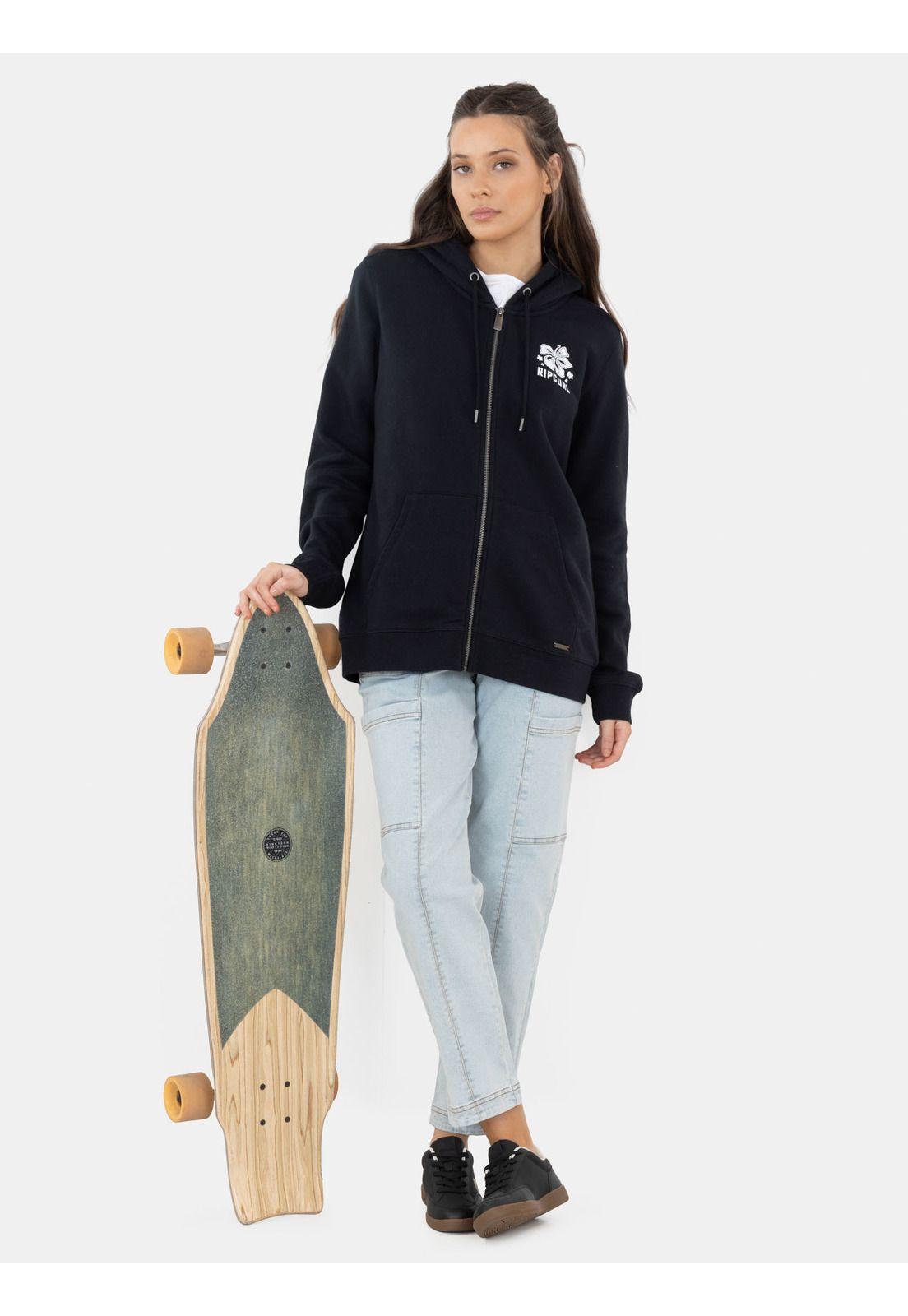 Poleron FZ Wildline Negro Mujer Rip Curl-3