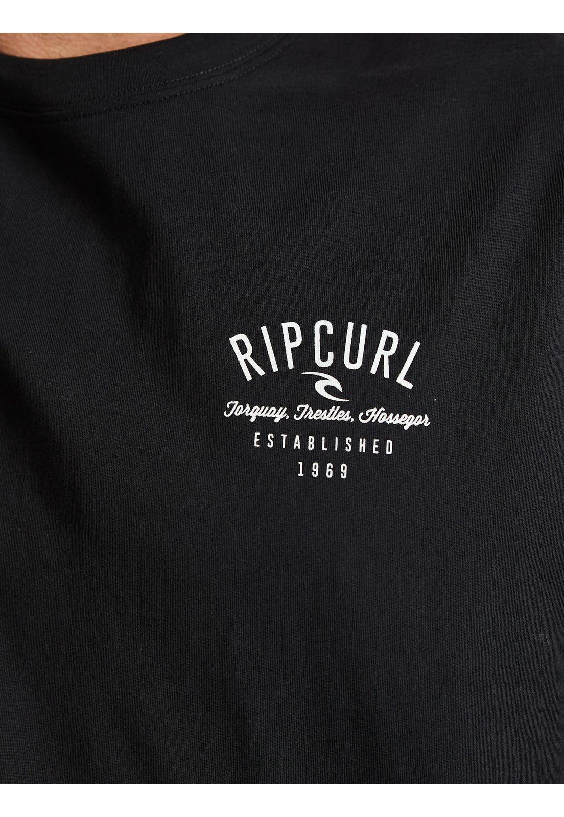 Polera MC Swell Negro Hombre Rip Curl-6