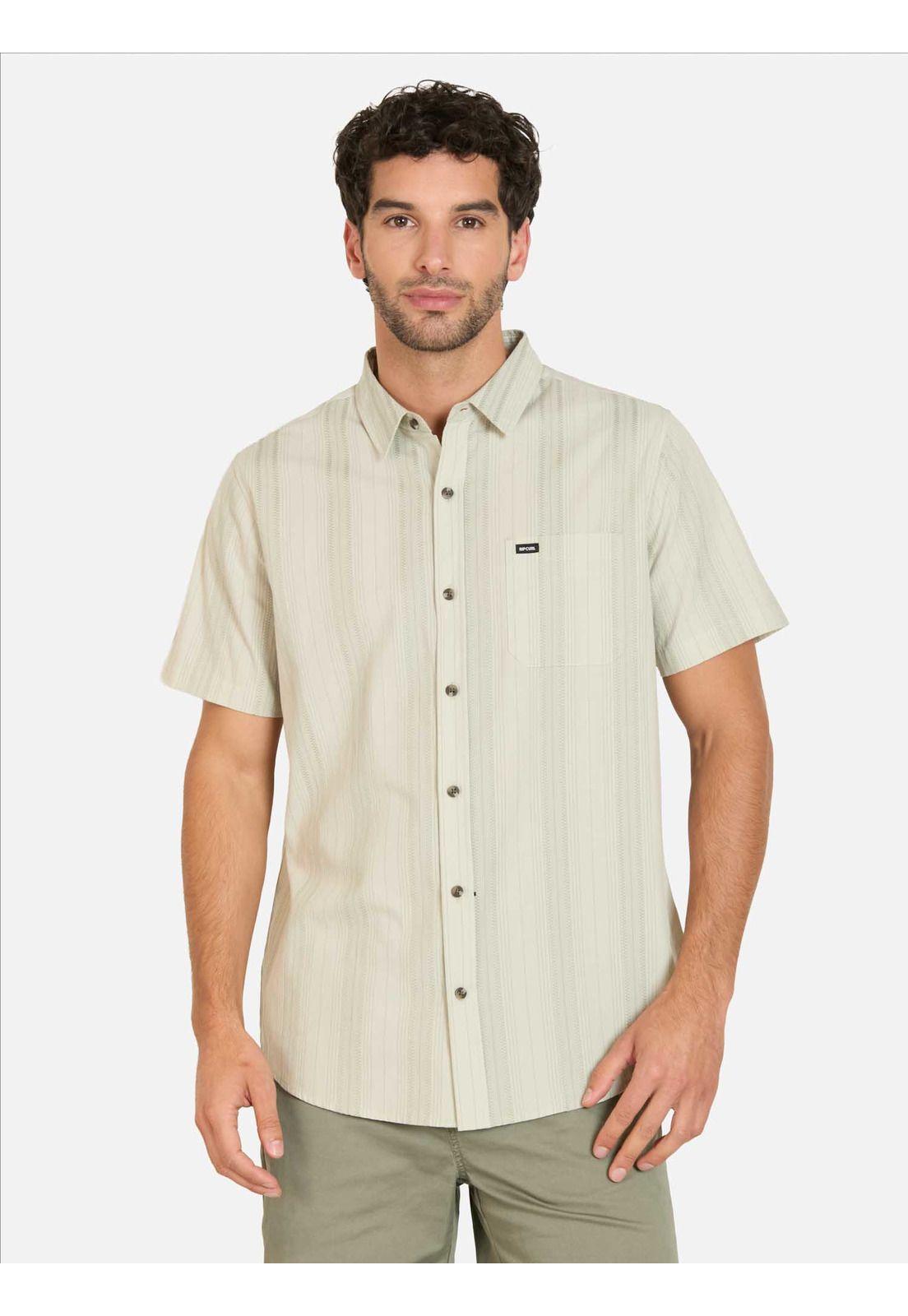 Camisa MC Duskline Verde Hombre Rip Curl-0