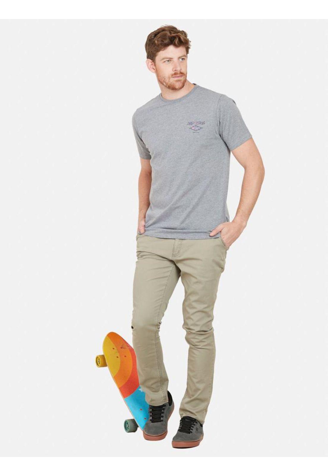 Polera 6P287 Hombre Gris Rip Curl-4