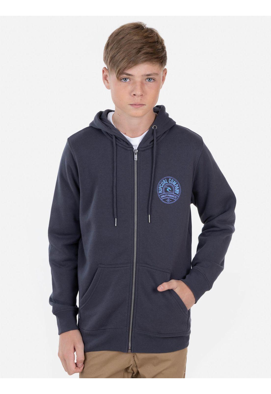 Poleron RIPCURL COMPANY HOODIES Juvenil Gris Oscuro Rip Curl-0
