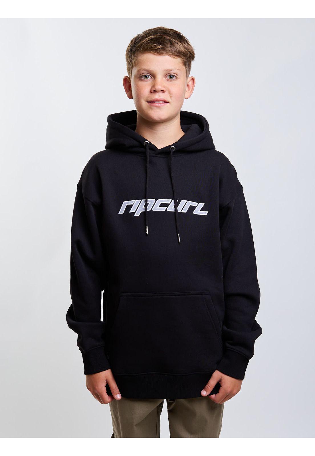 Poleron Canguro Maverick Negro Infantil Rip Curl-0