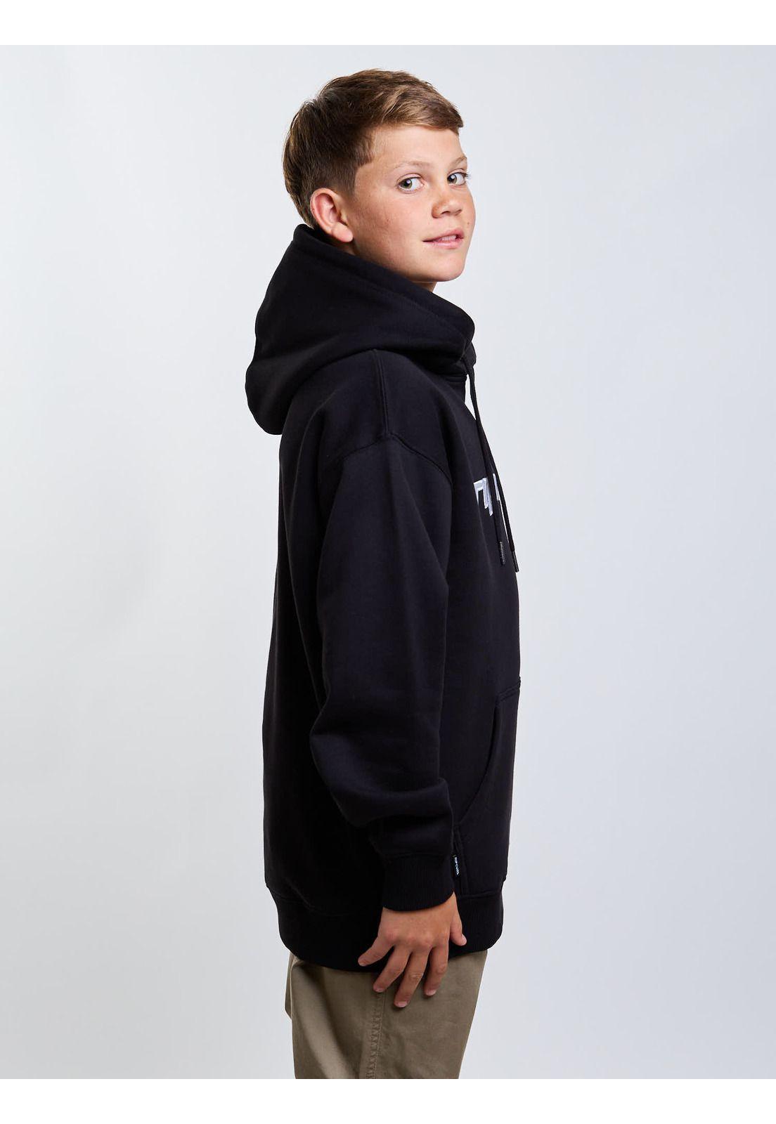 Poleron Canguro Maverick Negro Infantil Rip Curl-2