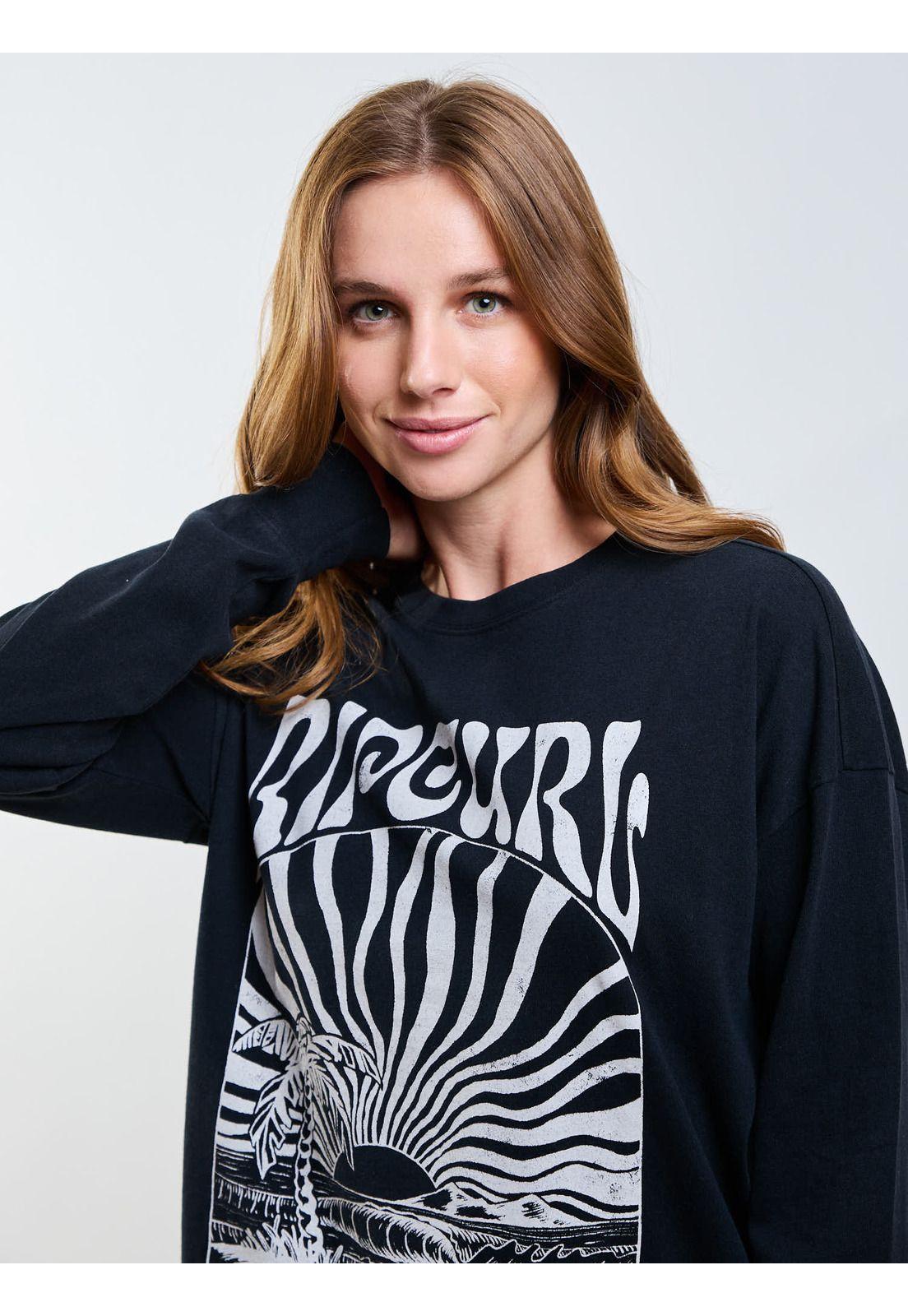 Polera ML Swell Negro Mujer Rip Curl-3