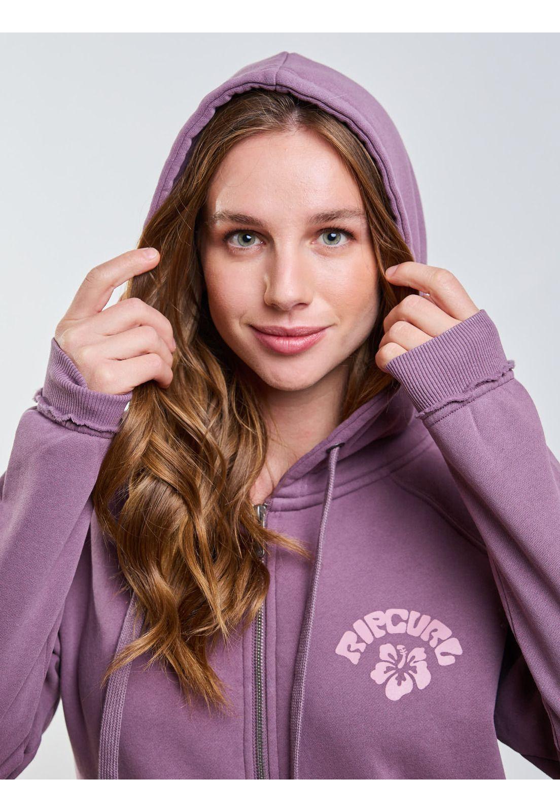 Poleron FZ Pure Morado Mujer Rip Curl-3
