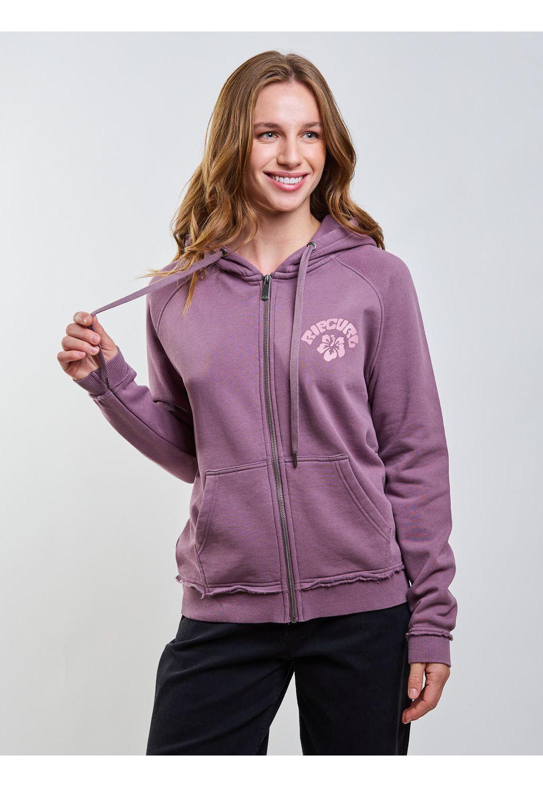 Poleron FZ Pure Morado Mujer Rip Curl-4