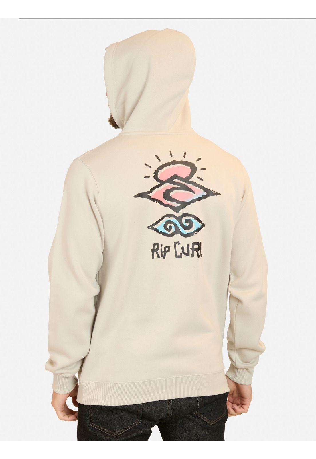 Poleron Canguro The Search Gris Hombre Rip Curl-1