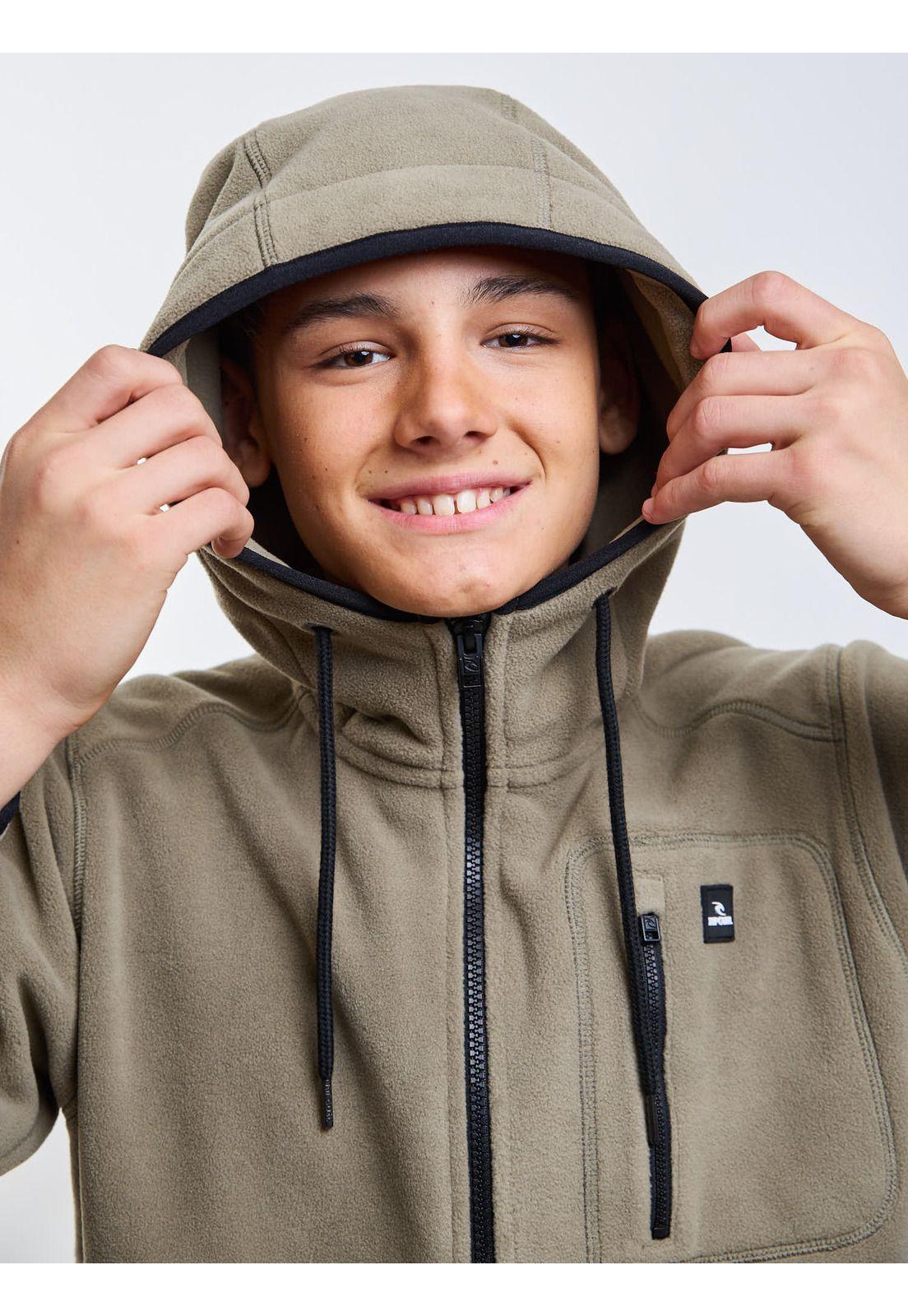 Poleron Polar Waveborn Verde Infantil Rip Curl-3