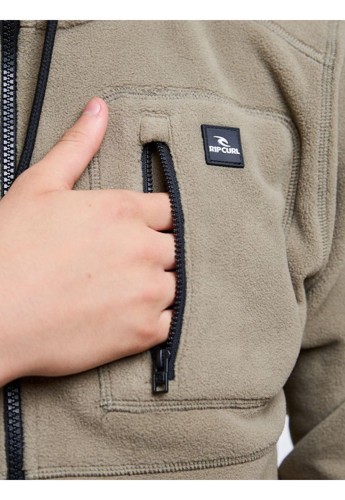 Poleron Polar Waveborn Verde Infantil Rip Curl-4