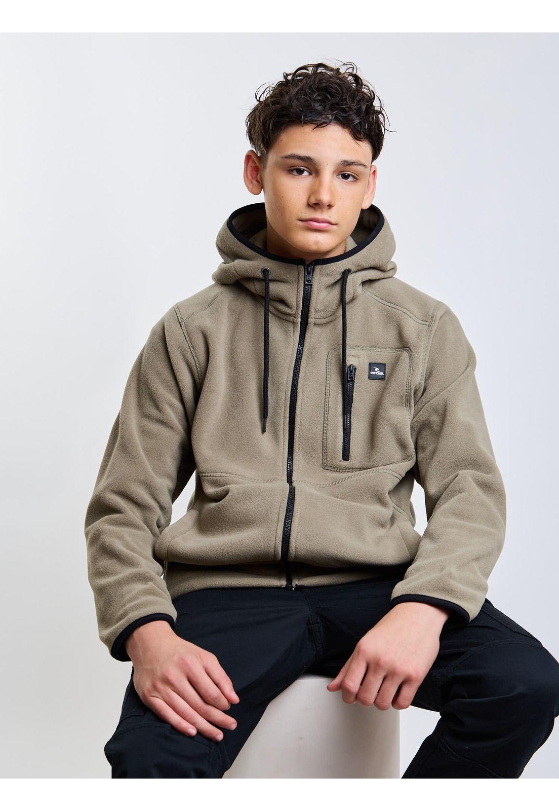 Poleron Polar Waveborn Verde Infantil Rip Curl-7