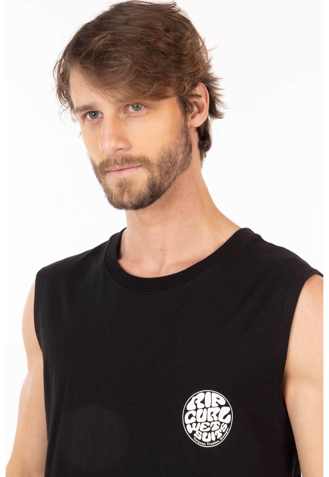 Polera SM Reefcrest Negro Hombre Rip Curl-2