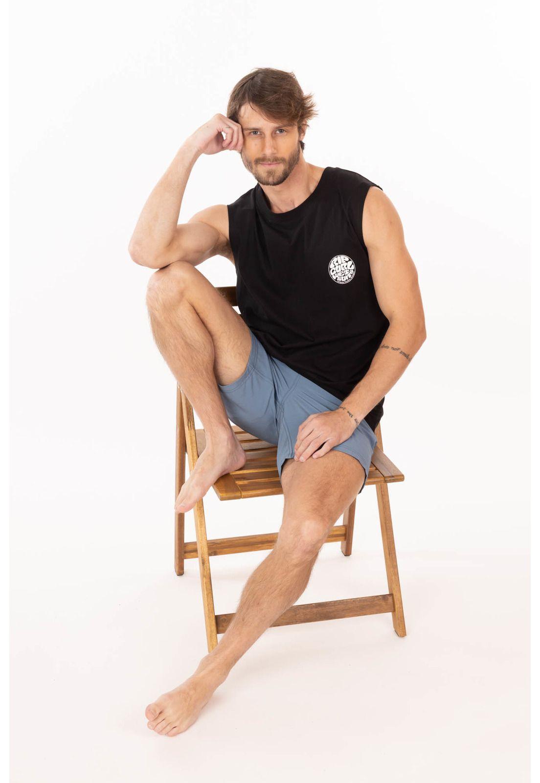Polera SM Reefcrest Negro Hombre Rip Curl-3