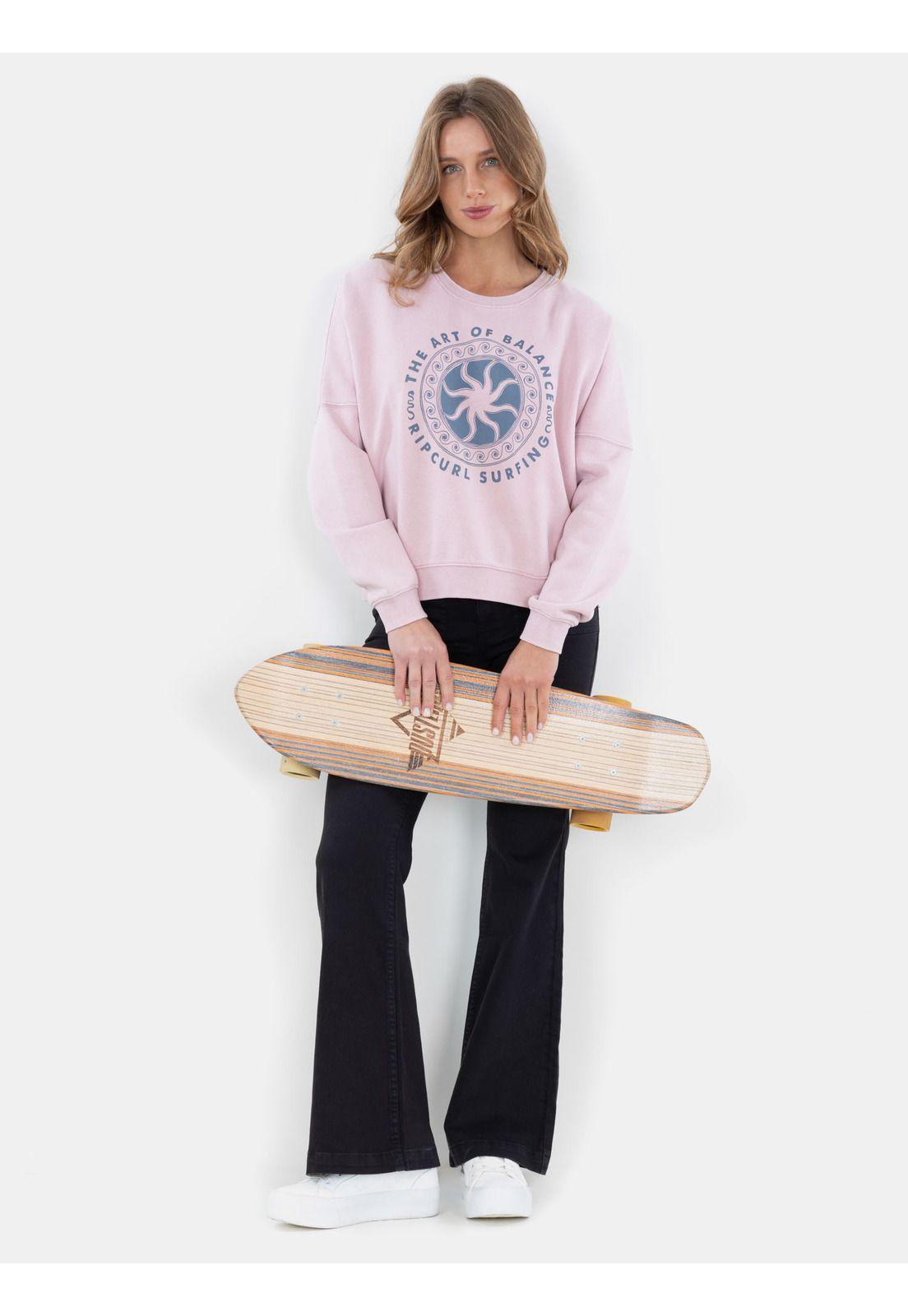 Poleron CR The Art Of Balance Rosado Mujer Rip Curl-3