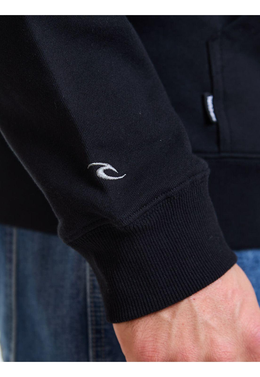 Poleron FZ Shoreline Negro Hombre Rip Curl-5